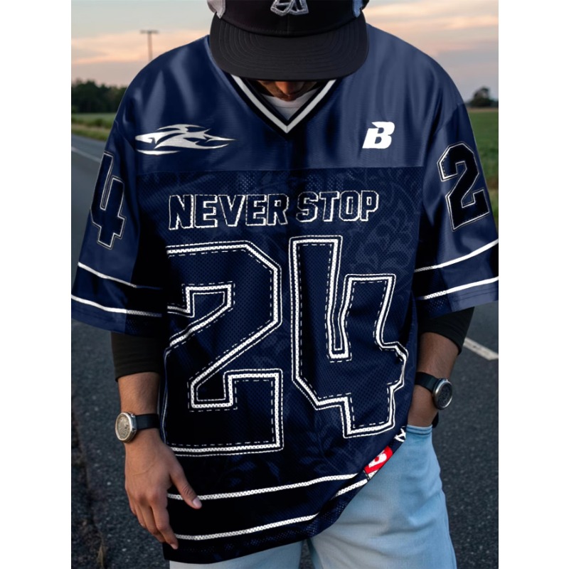 Streetwear Brand Football Jersey - Maillot de football vintage oversize pour