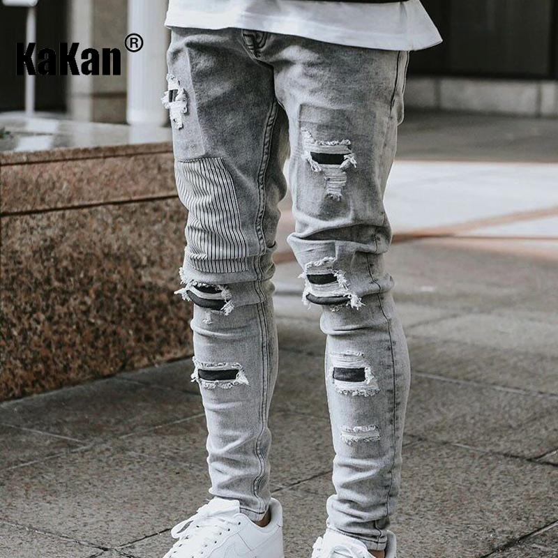 Streetwear Brand Jeans - Kakan-y2k nouveaux vêtements pour hommes usés