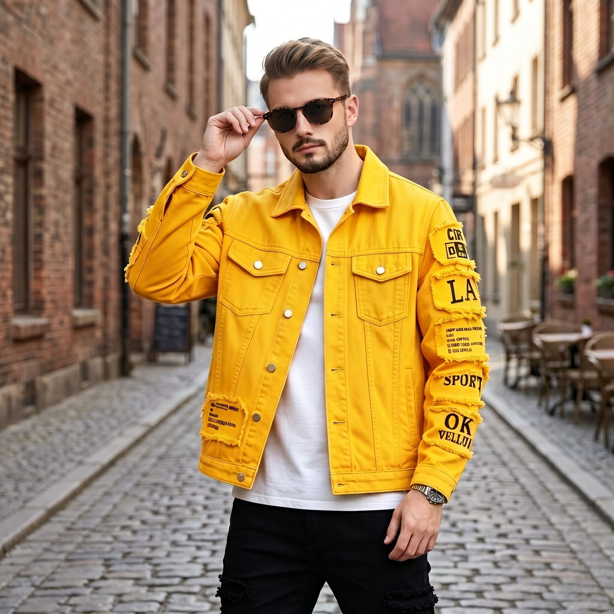 Veste en jean pour hommes, sty - Streetwear Brands avis et prix